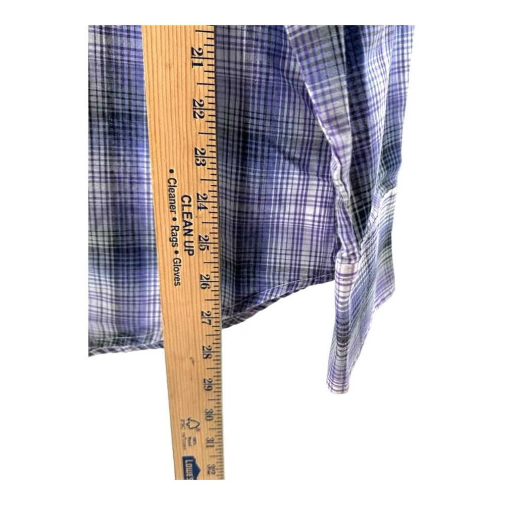 Wrangler | Men’s M Medium Plaid Pearl Snap Long Sleeve Shirt Western Rodeo - Picture 8 of 11